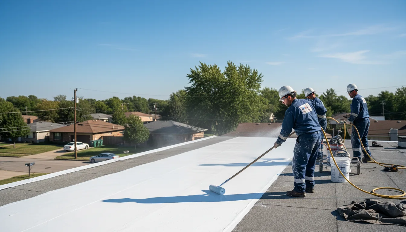Commercial roof coating in Fowler, MI near me